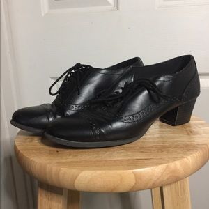 Heeled Oxfords